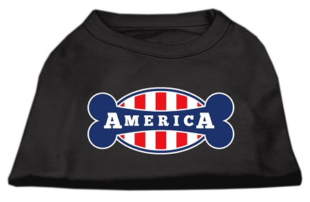 Bonely in America Screen Print Shirt Black XXXL